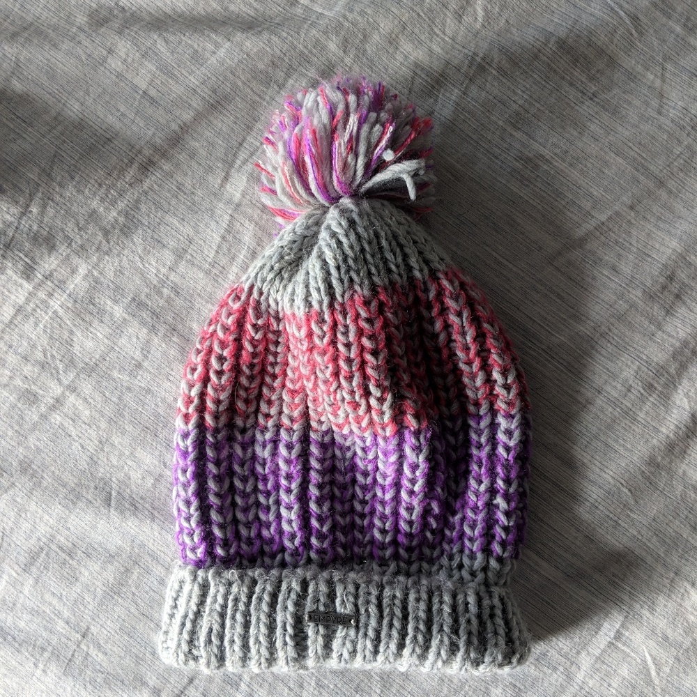 Colorful, warm knit cap